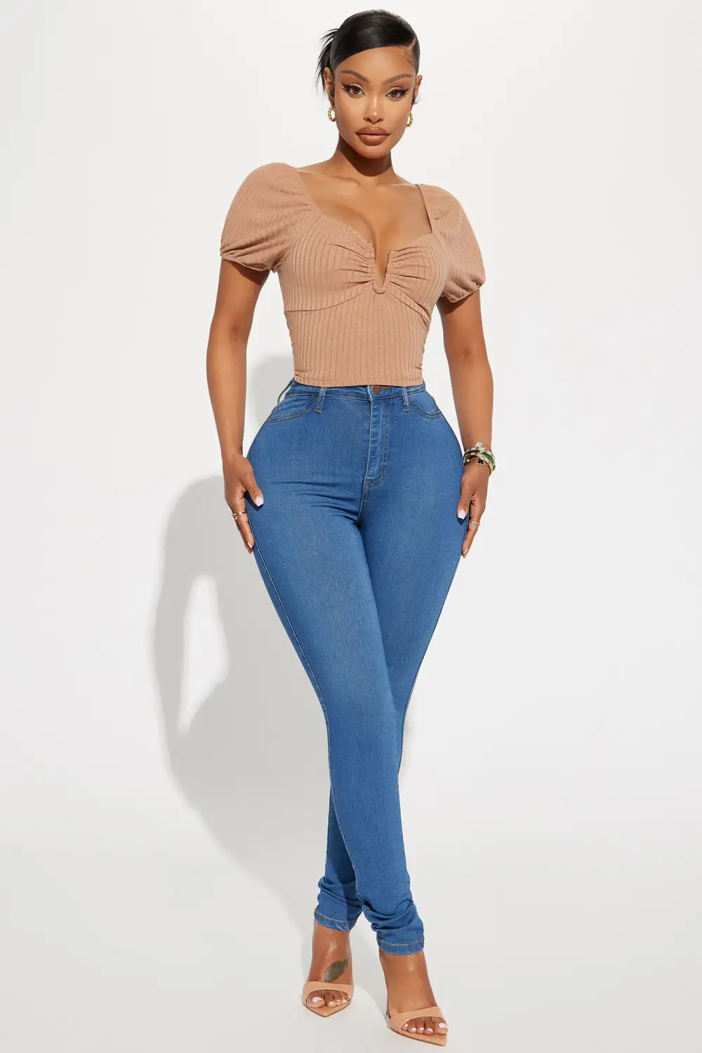 Brianne Crop Top - Mocha