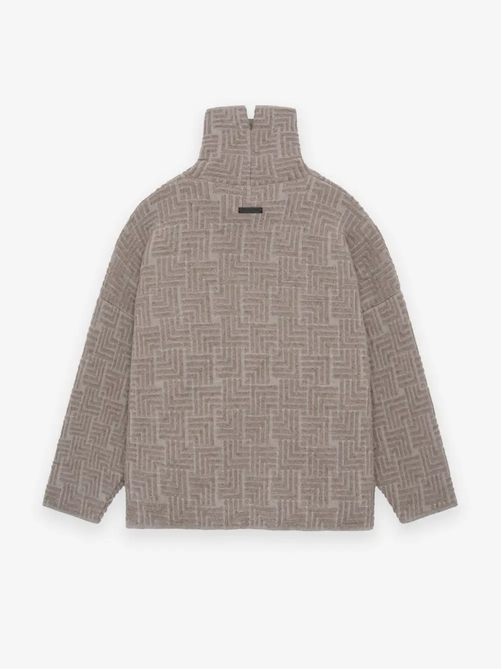 Wool Jacquard High Neck Sweater