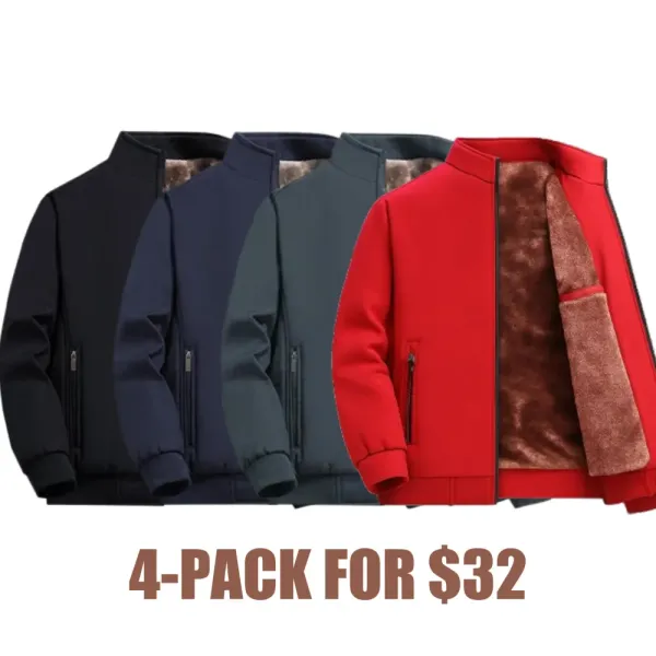 🔥Last Day 48% Off-Men’s Thermal Fleece Zip Jacket – Warm, Durable Outerwear for Fall & Winter Adventures