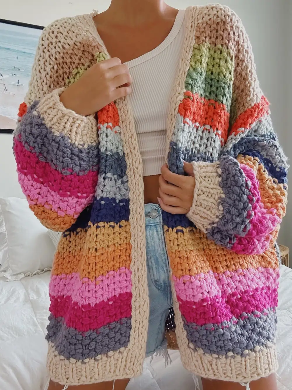 EARTH TONE CARDIGAN