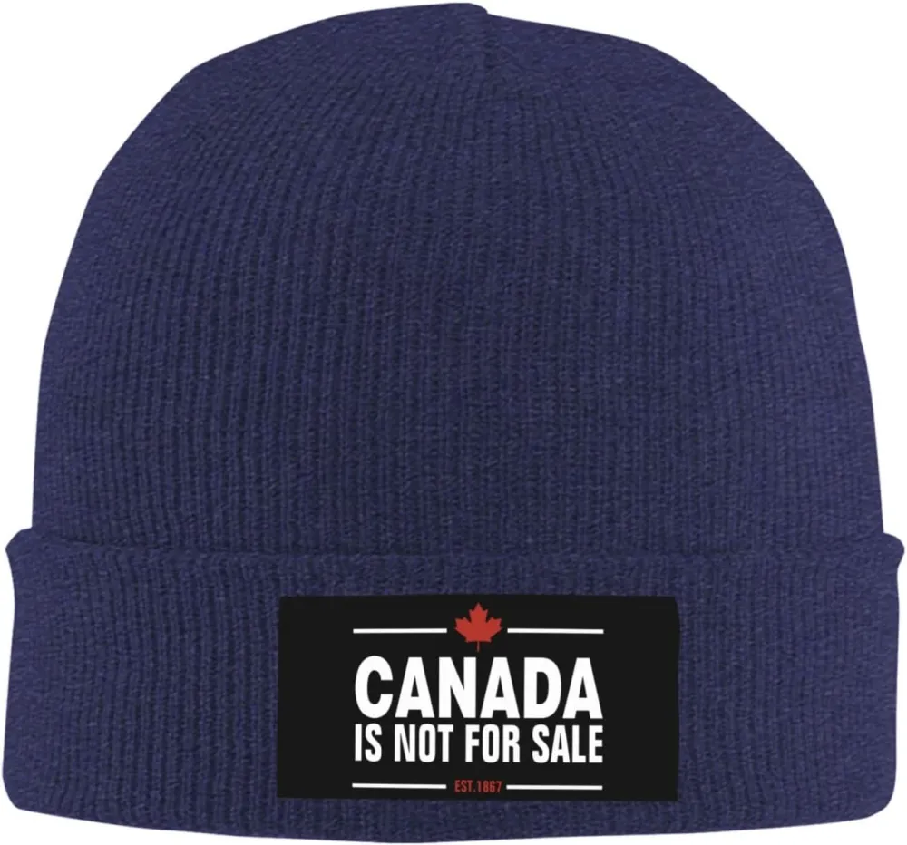 Canada is Not for Sale Unisex Beanie Knit Hat Winter Warm Skull Cap