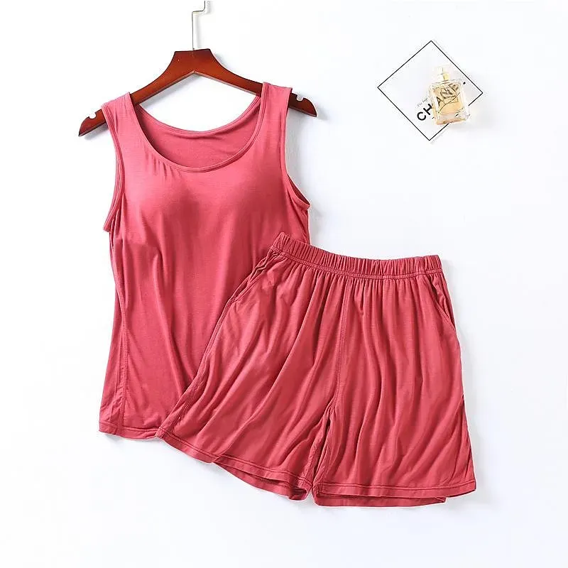 Women's Sports Suit With Built-In Bra