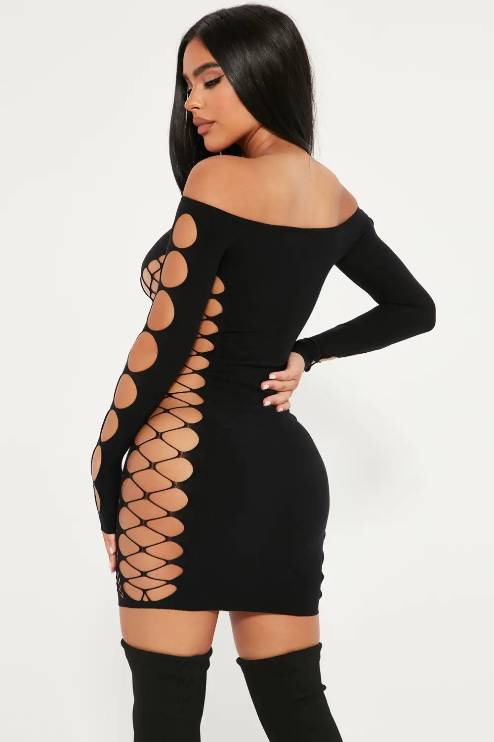 Video Babe Seamless Mini Dress - Black
