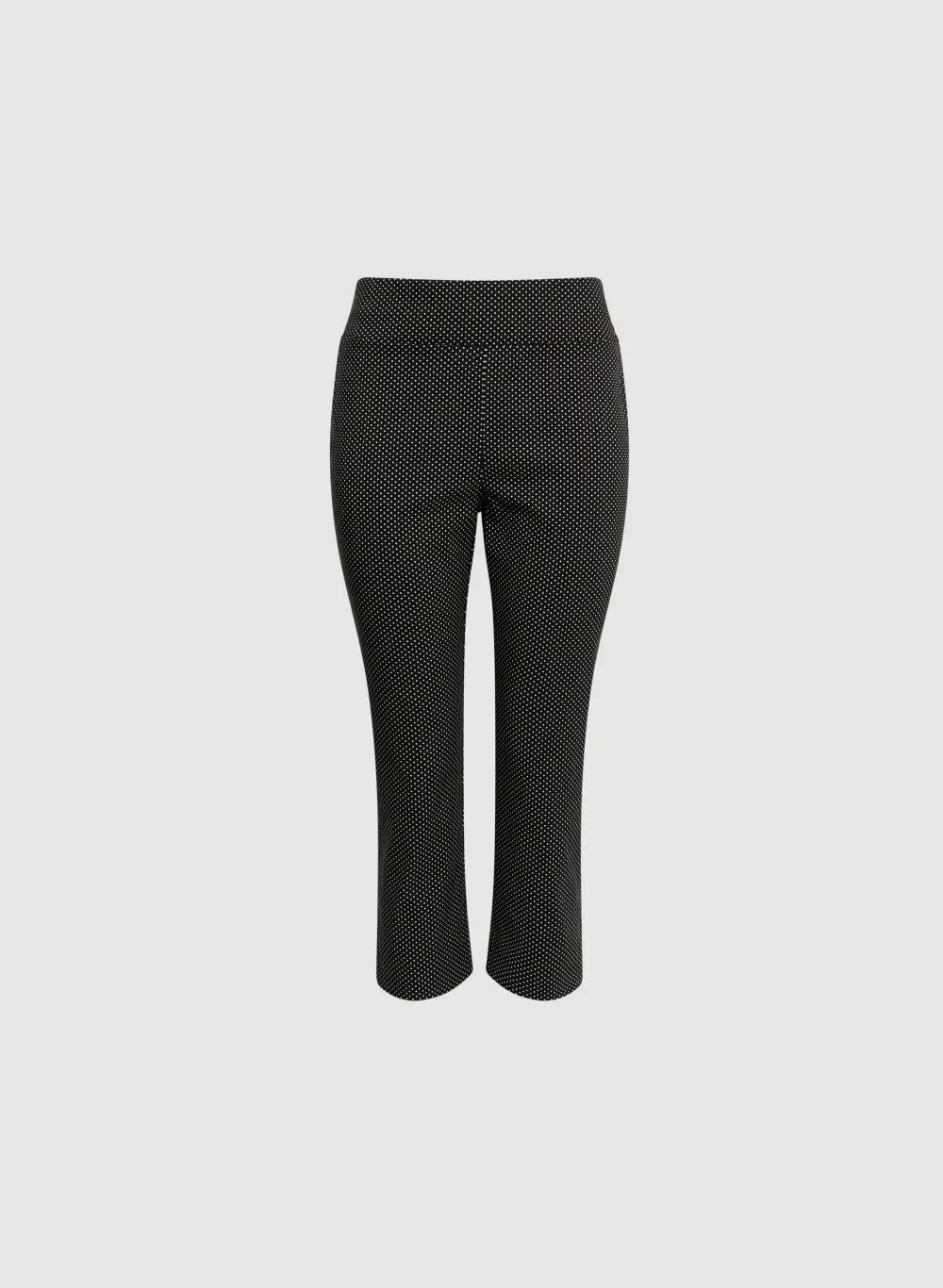 Pull-On Micro Dot Capri Pants