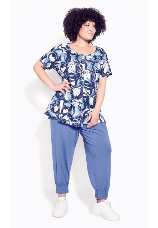 Mae Ruffle Print Top