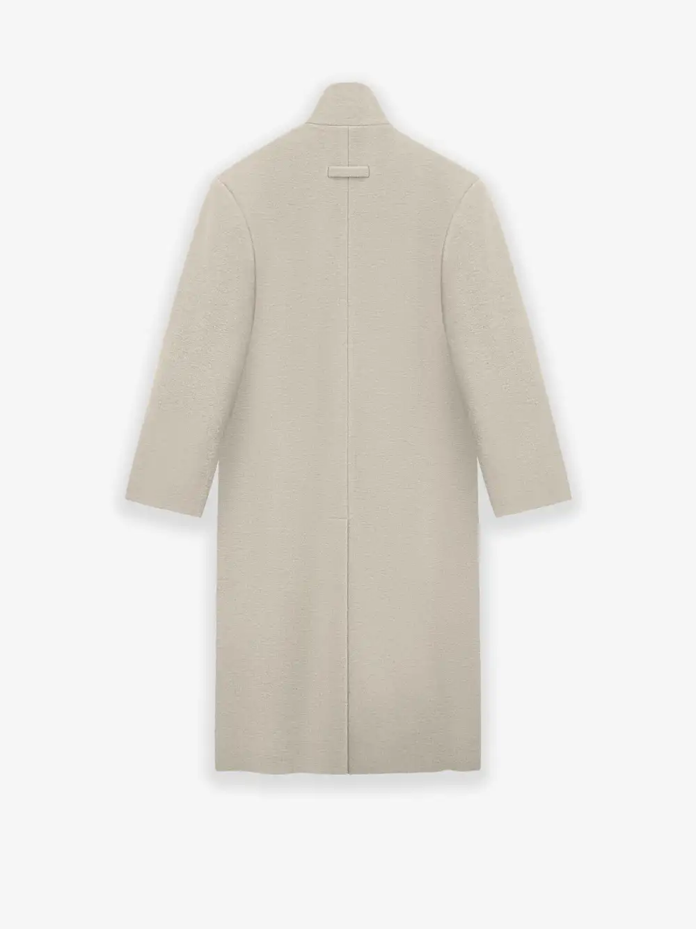 Boiled Wool Stand Collar Overcoat