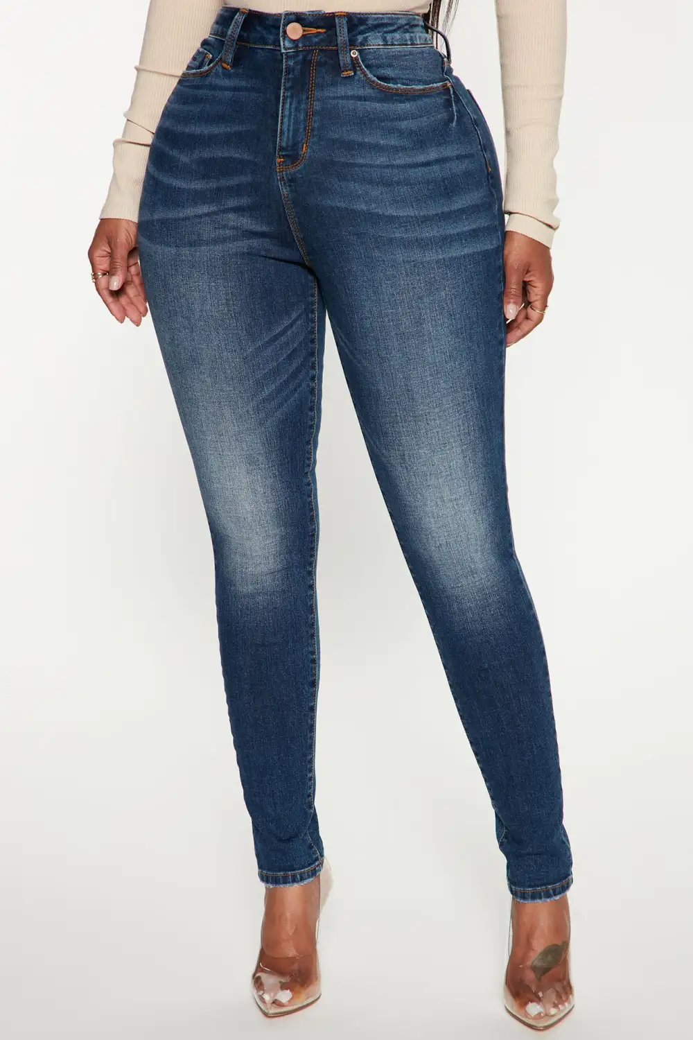 On The List Deluxe Stretch Skinny Jean - Dark Wash