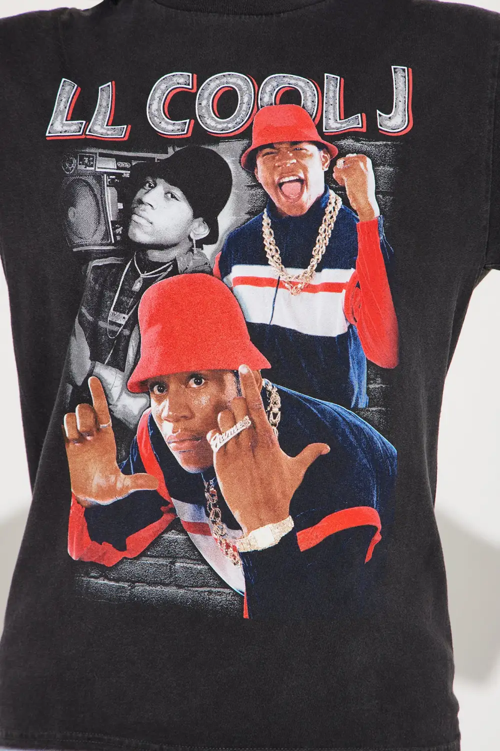 LL Cool J Washed Tshirt - Black Wash