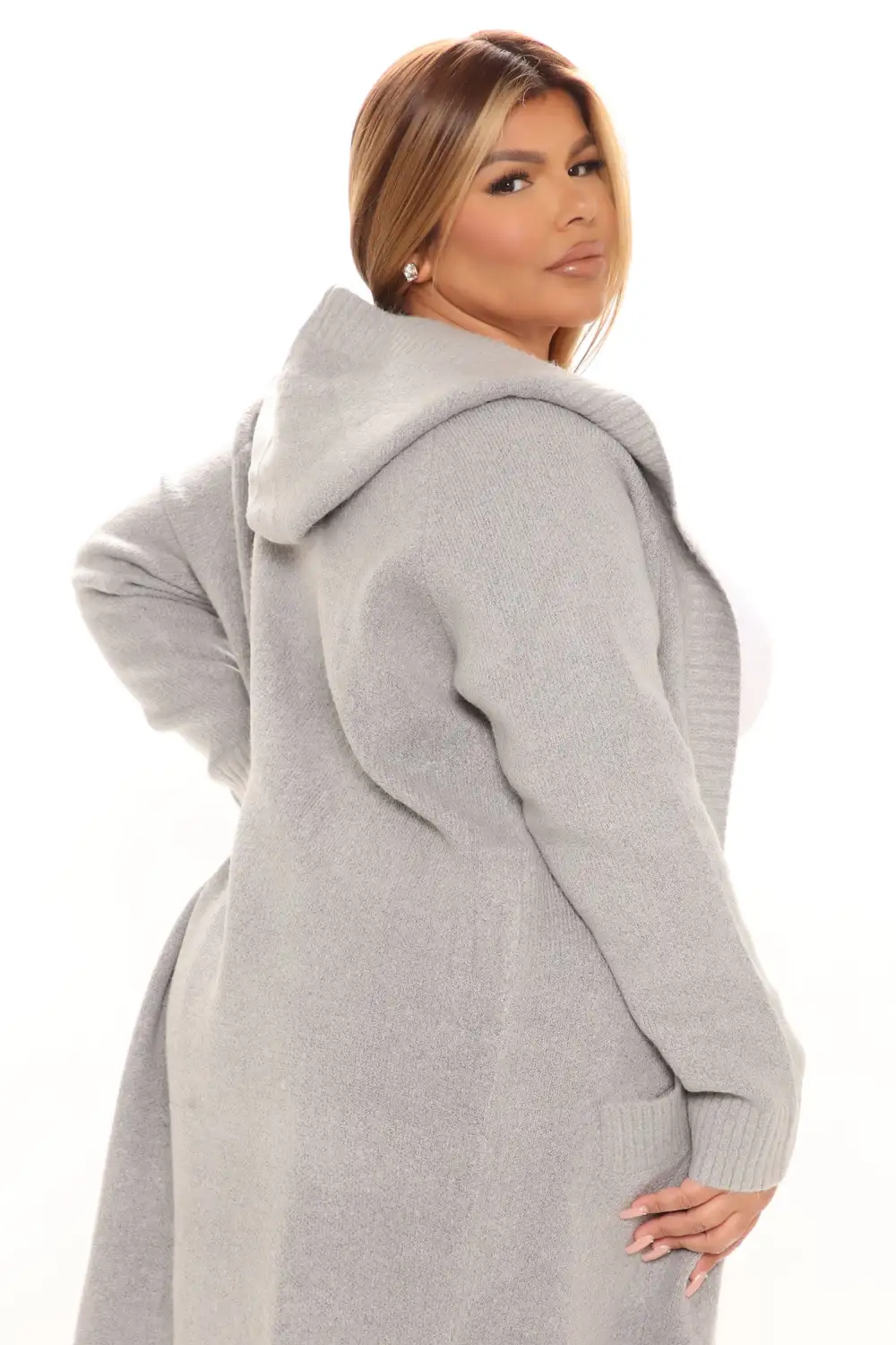 Dangerously Beautiful Solid Cardigan - Heather Grey