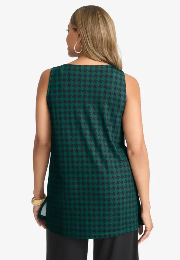 Stretch Knit Tunic Tank