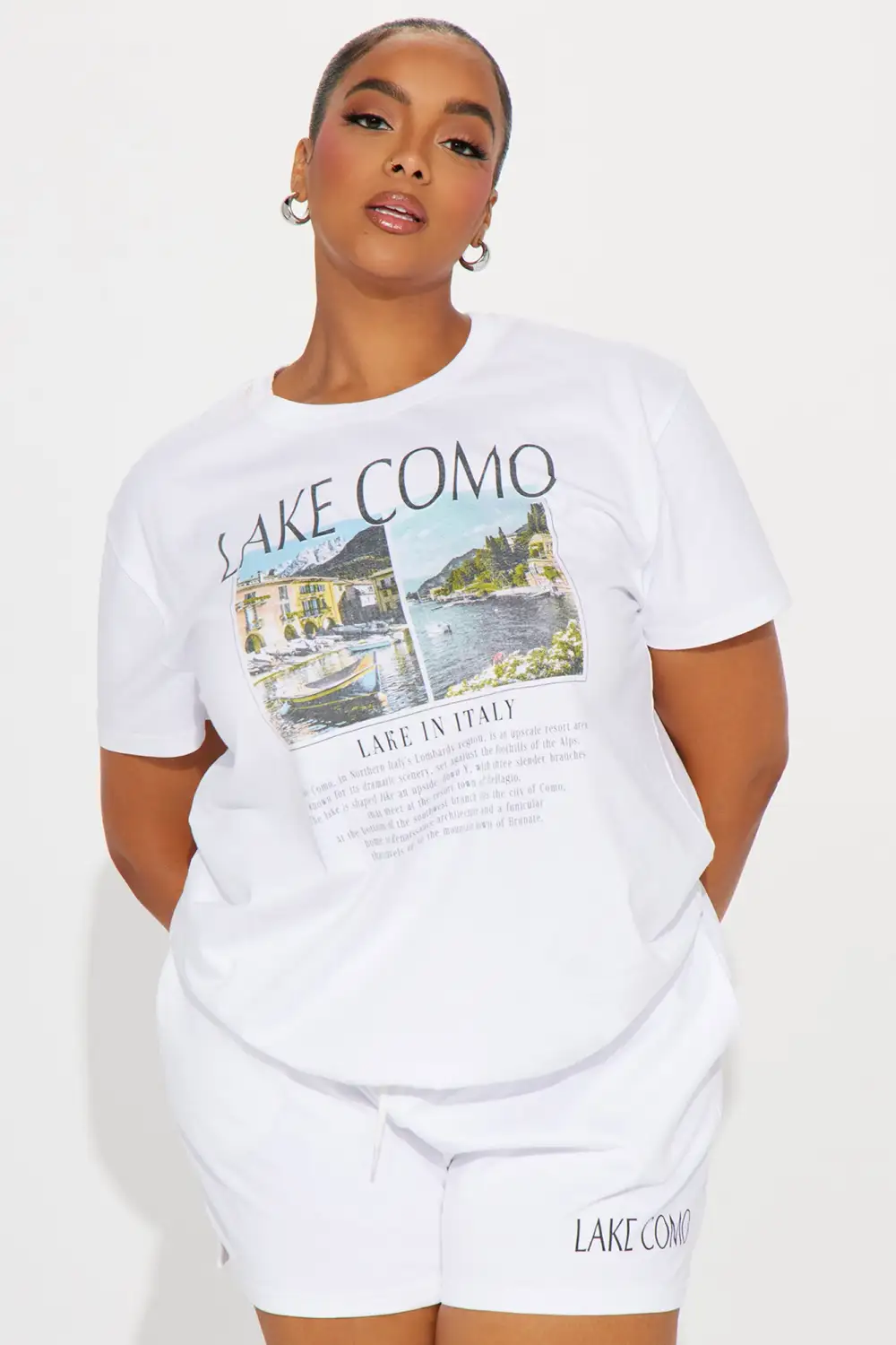 Lake Como Short Set - White