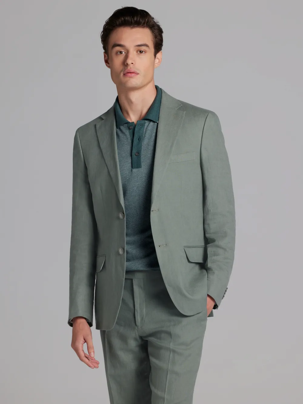 Tommy Hilfiger Modern Fit Linen Suit Jacket