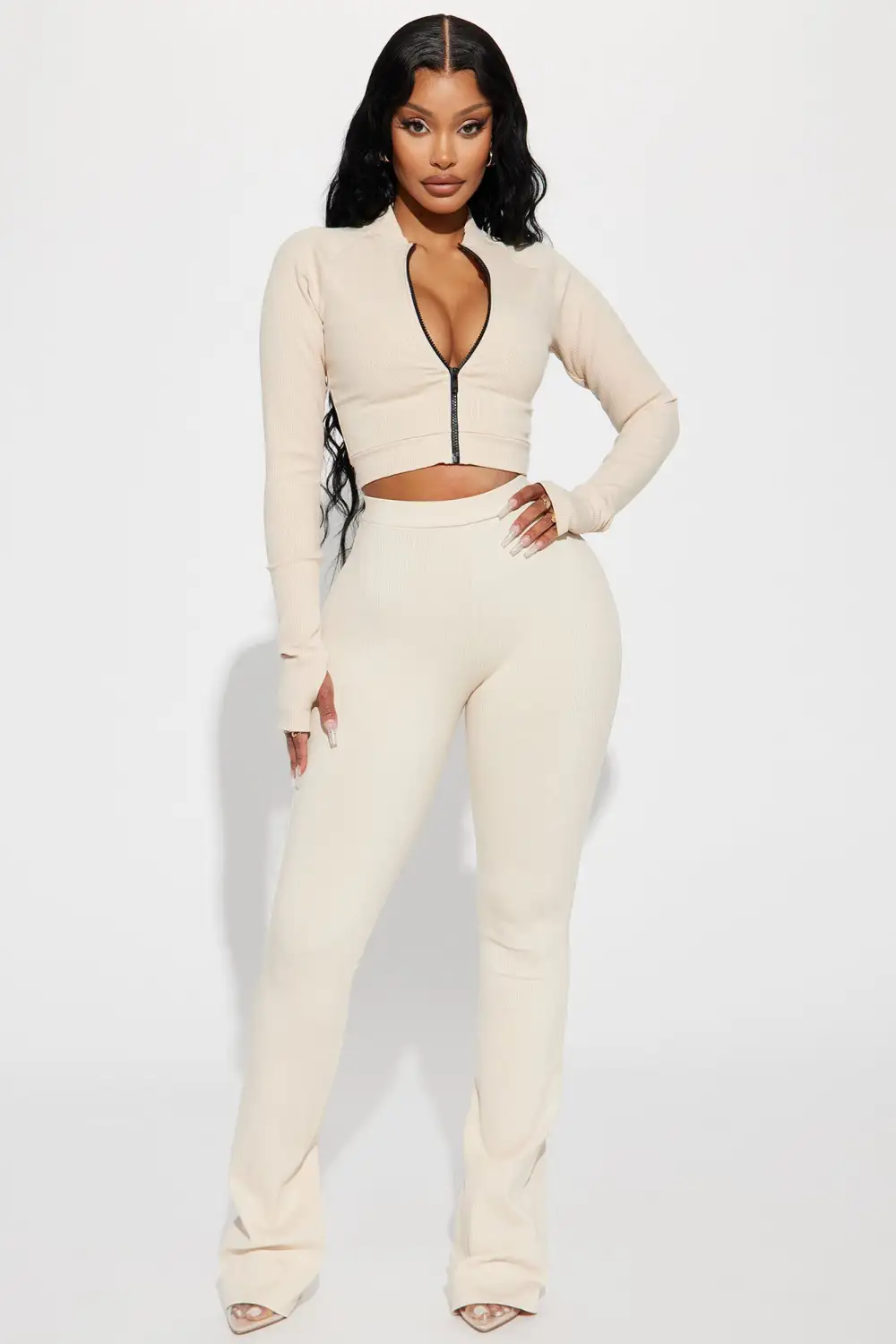Kendall Snatched Top - Cream