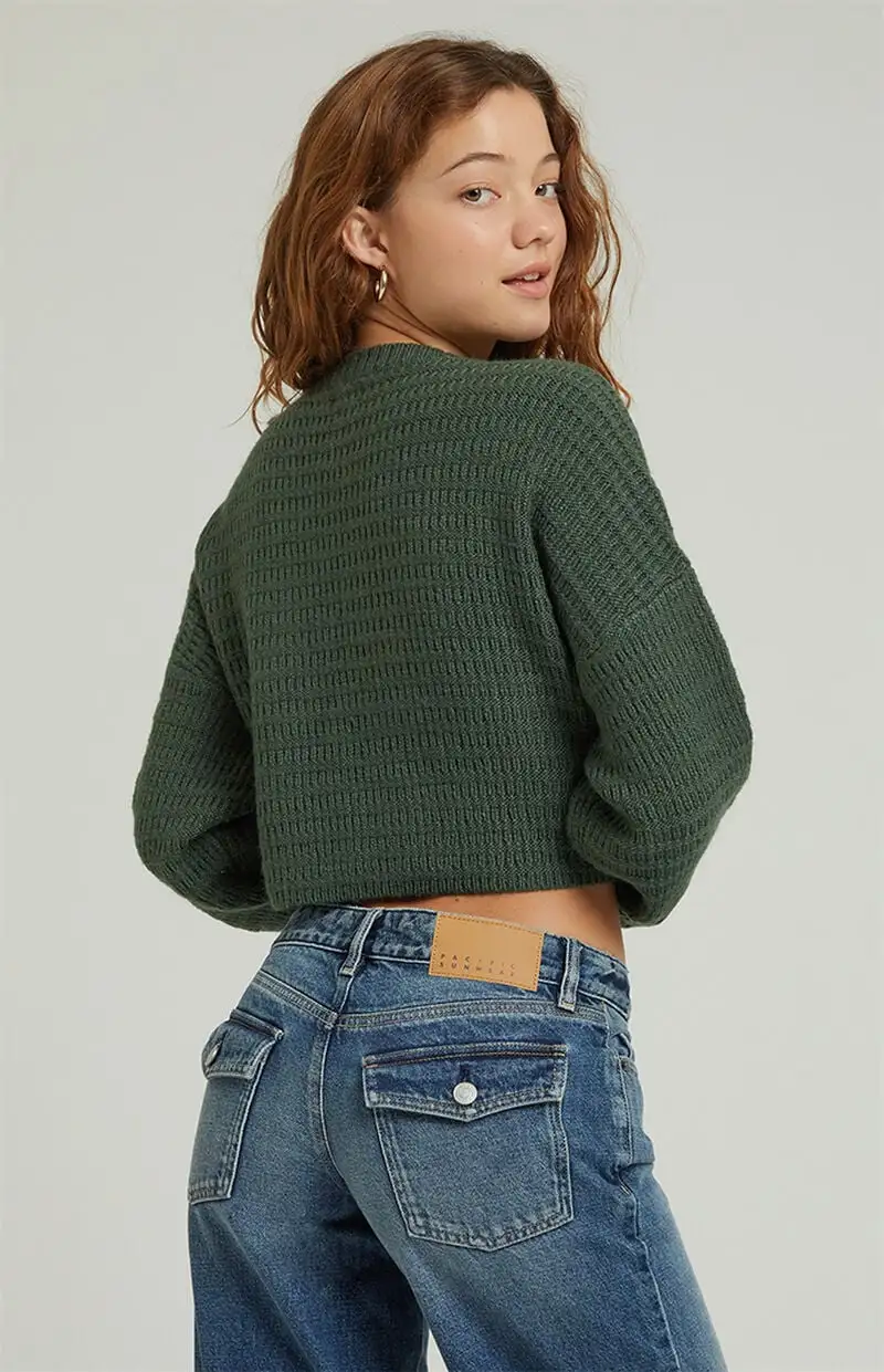 PacSun Casey Seam Low Rise Baggy Jeans Dark Indigo