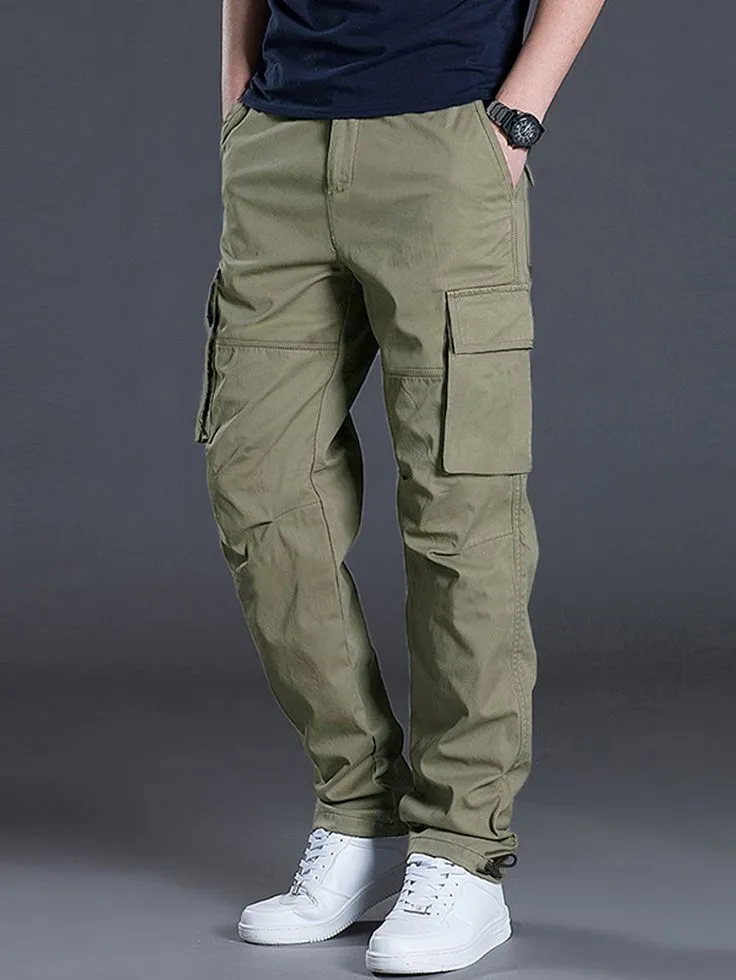 MEN SUMMER COTTON CARGO PANTS (PACK 2)