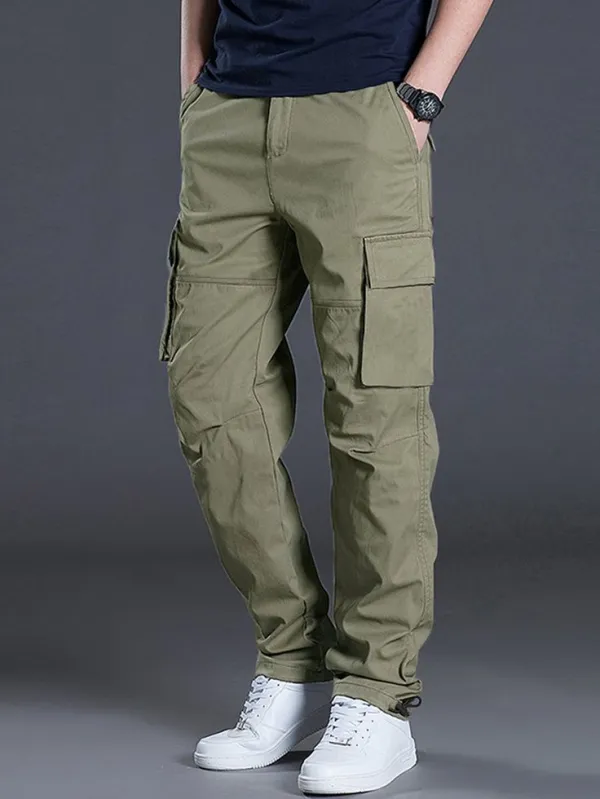 MEN SUMMER COTTON CARGO PANTS (PACK 2)