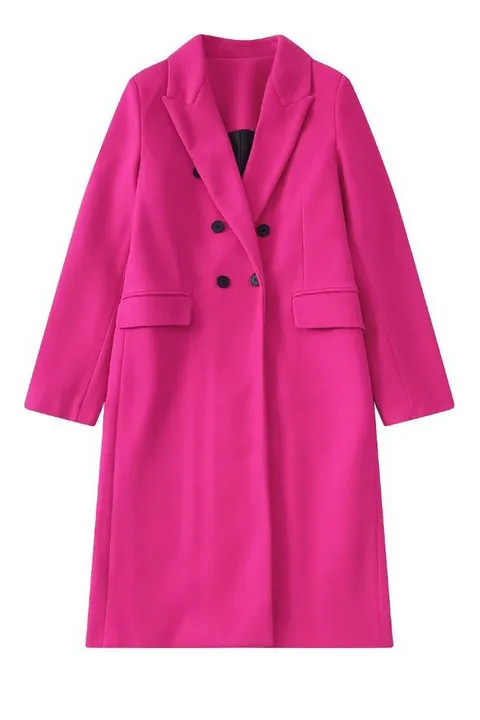 Casual Double Breasted Lapel Coat