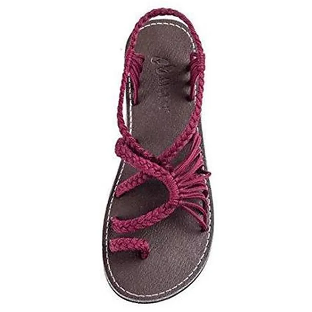 Women's Sandals Boho Bohemia Beach Platform Sandals Orthopedic Sandals Bunion Sandals Outdoor Daily Beach Summer Flat Heel Open Toe Classic Casual Minimalism Satin Loafer Color Block grey+green Black