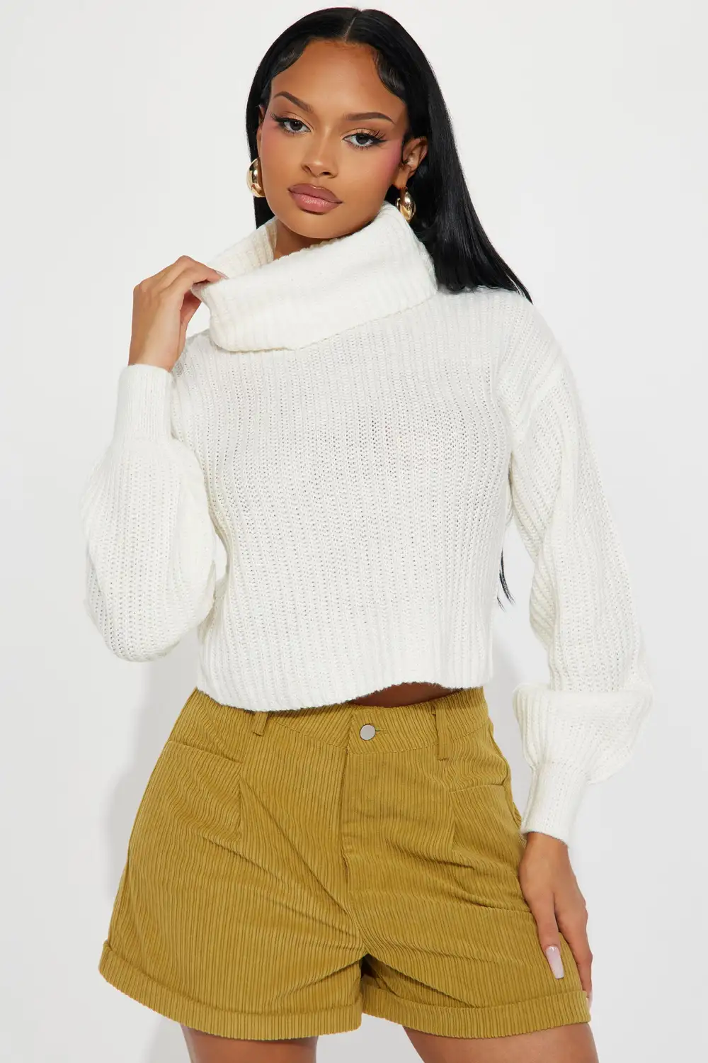 Jaylaani Sweater Top - Ivory