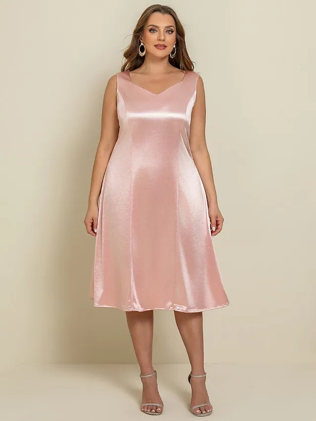 Women‘s Plus Size Curve Two Piece Dress Lace Party Dress Print Crew Neck 3/4 Length Sleeve Spring Fall Work Midi Dress Formal Vacation Dress Wedding Guest Dress