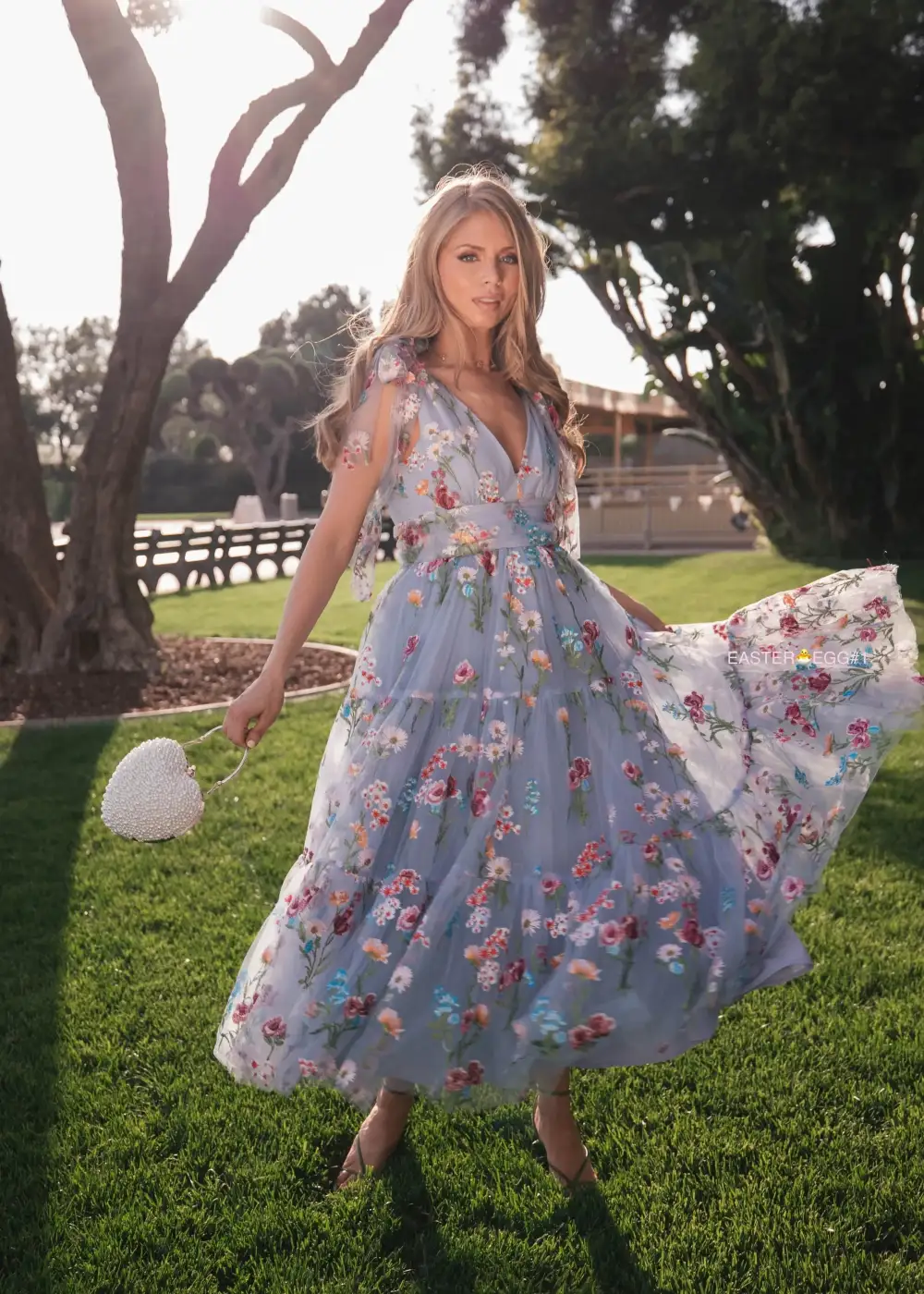 Margaret Midi Dress Blue