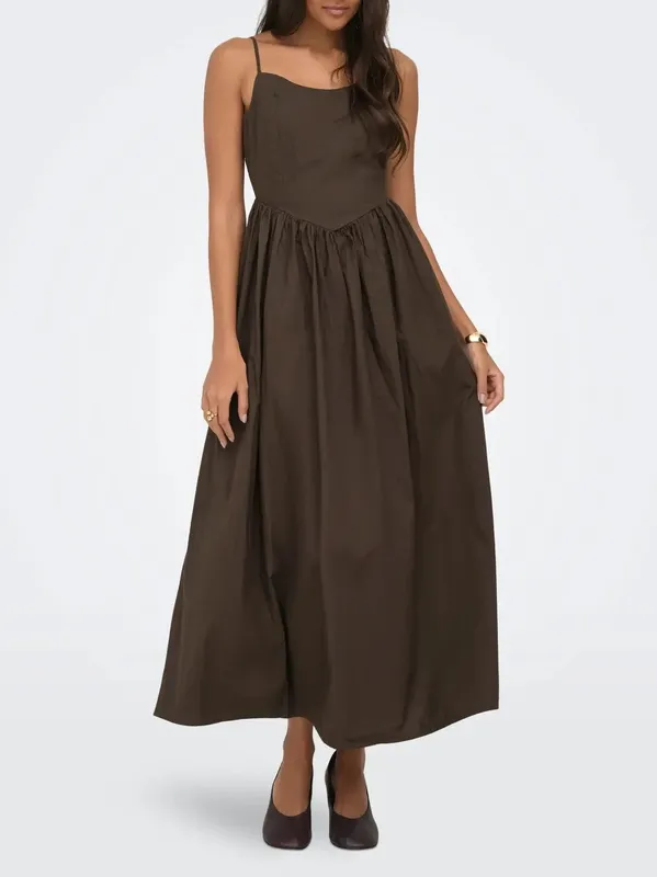 Drop Waist Sleeveless Maxi Dress