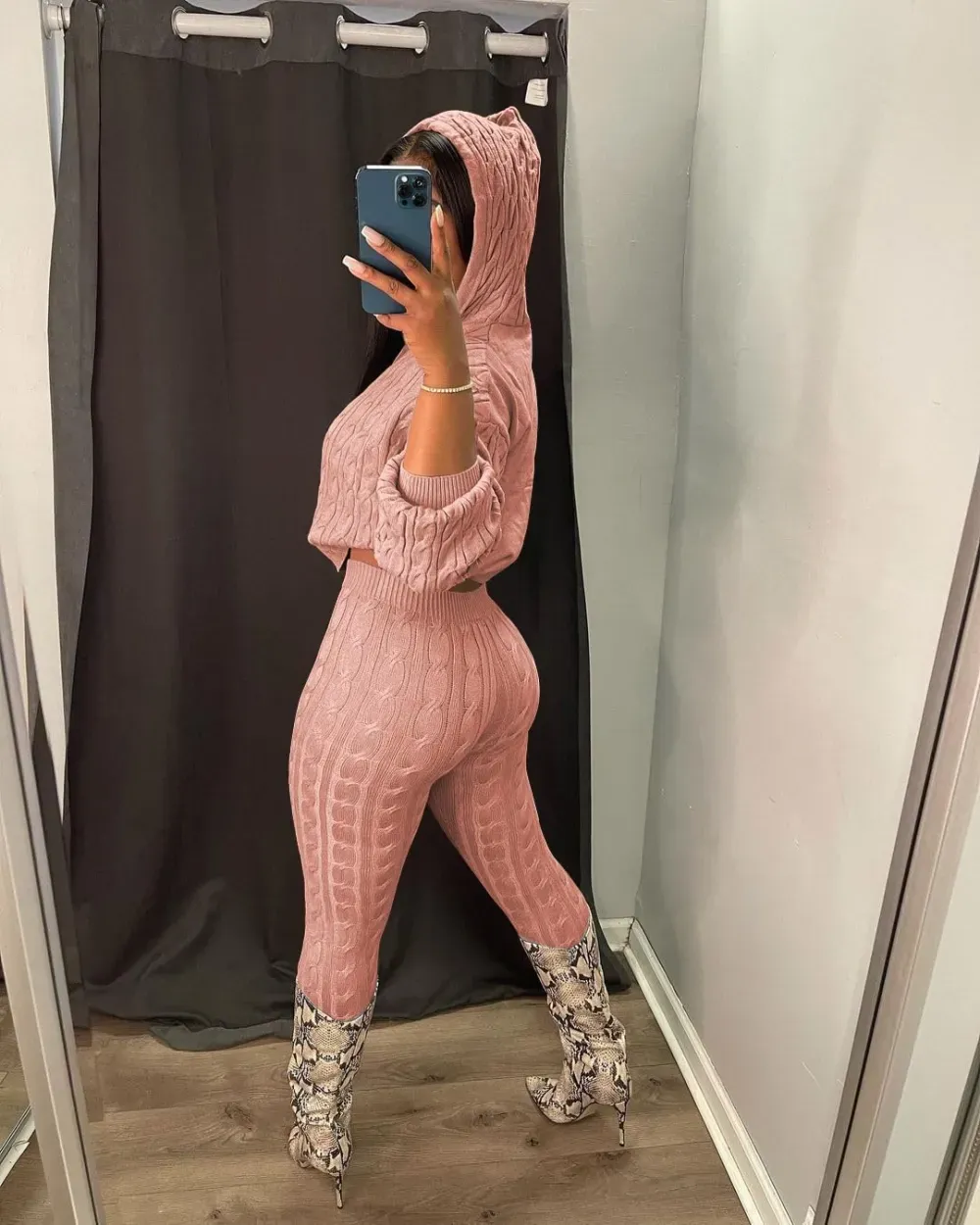 Knit Two Piece Outfits For Women Sweater Sets