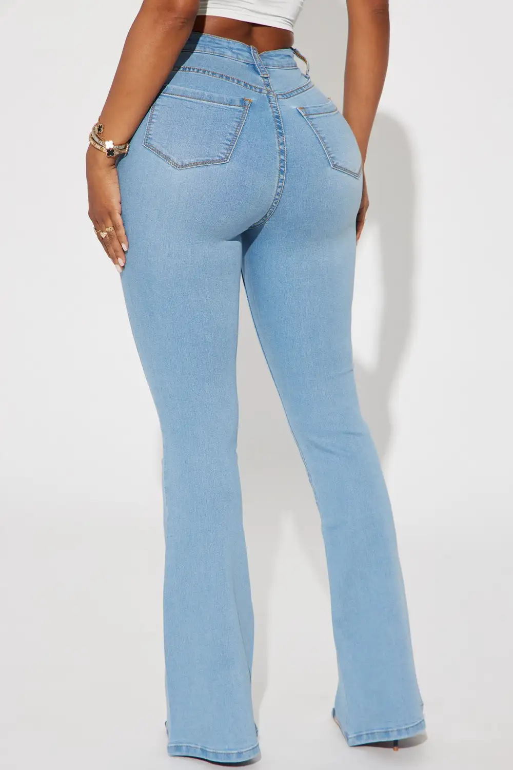 Deep In My Soul Flare Jeans - Light Blue Wash