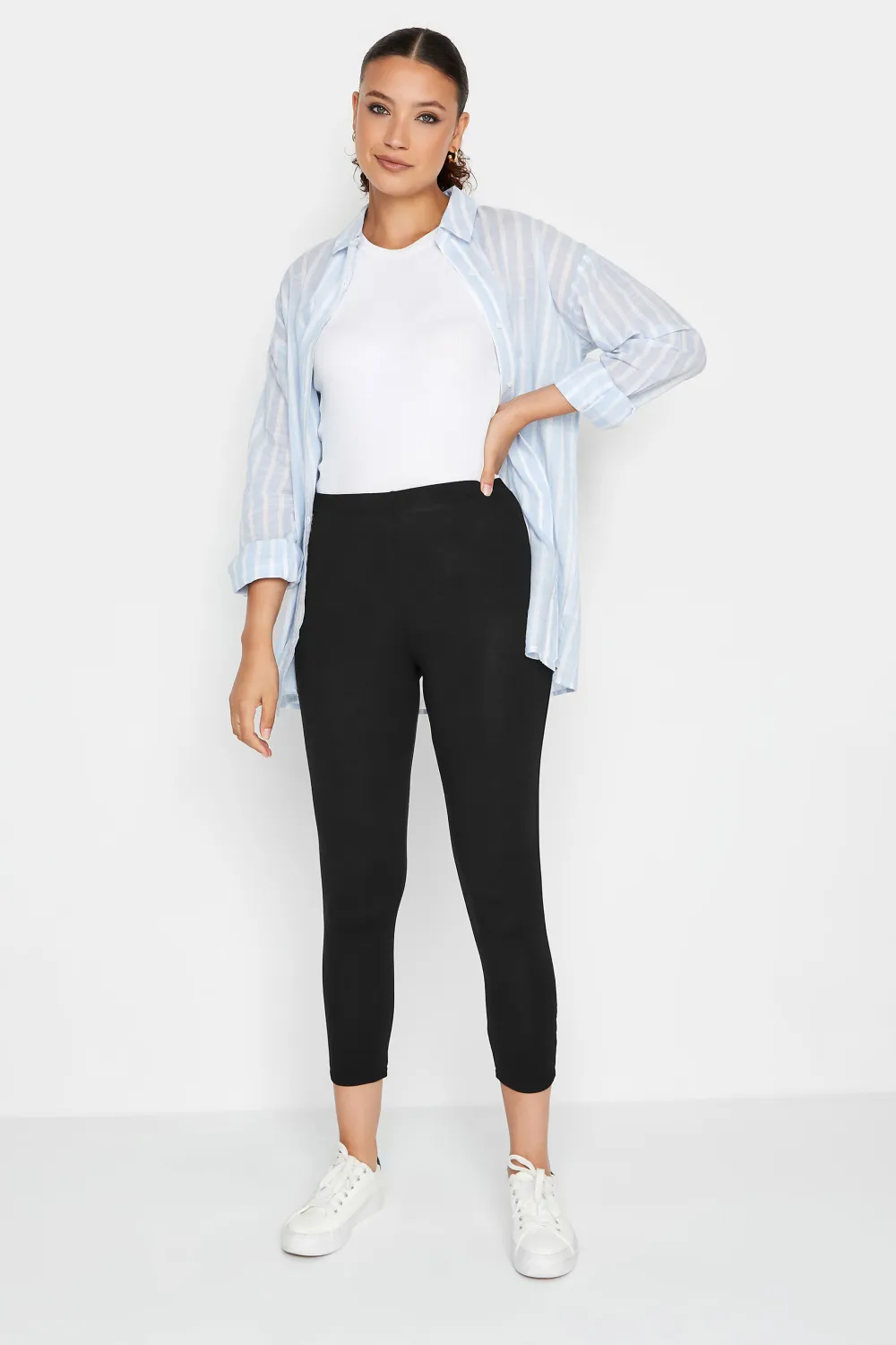 LTS Tall Black Cropped Leggings