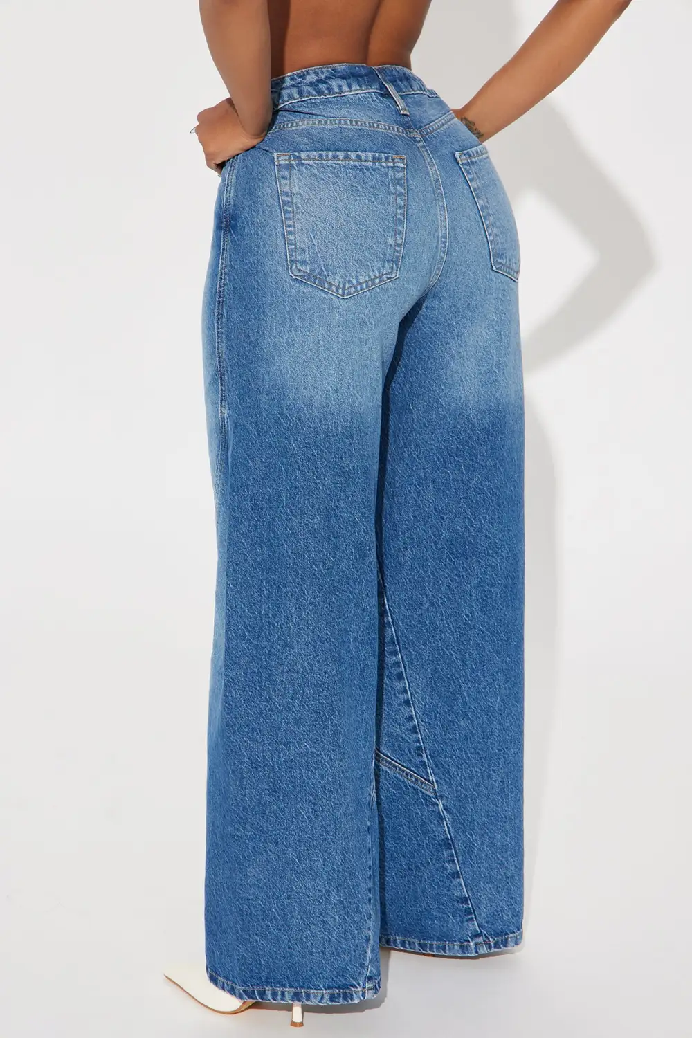 New Routine Wide Leg Jeans - Medium Wash