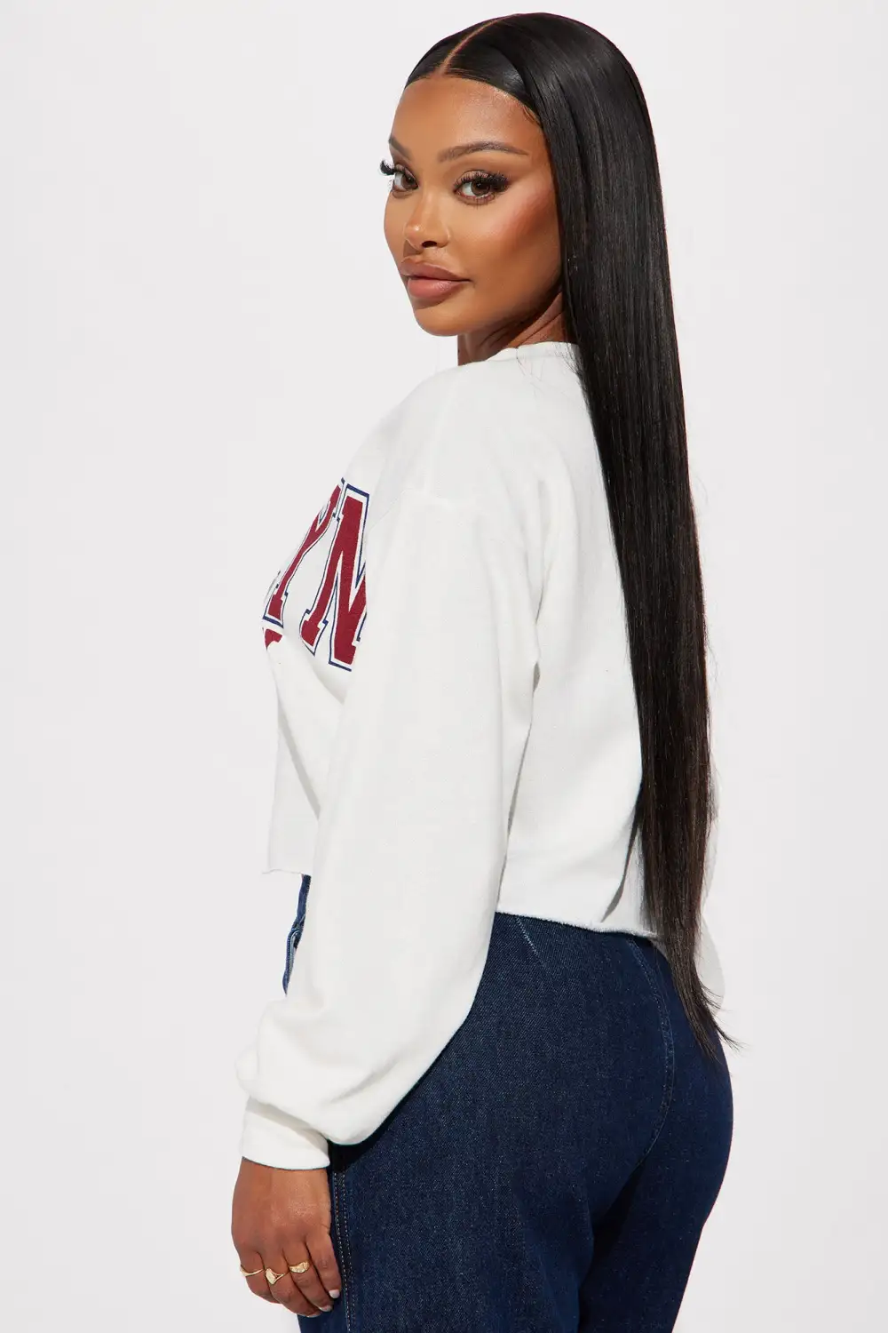Brooklyn NY Crop Top - Ivory