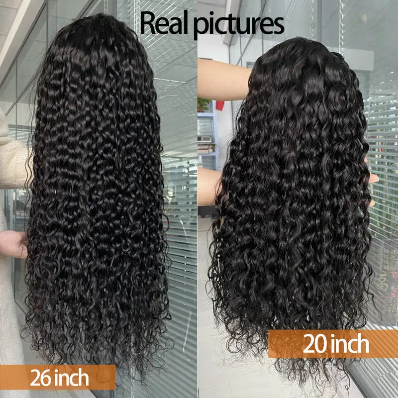 Water Wave 13x6 Real HD Lace Undetactable BlendAway Full Lace Frontal Wig 100% Virgin Human Hair