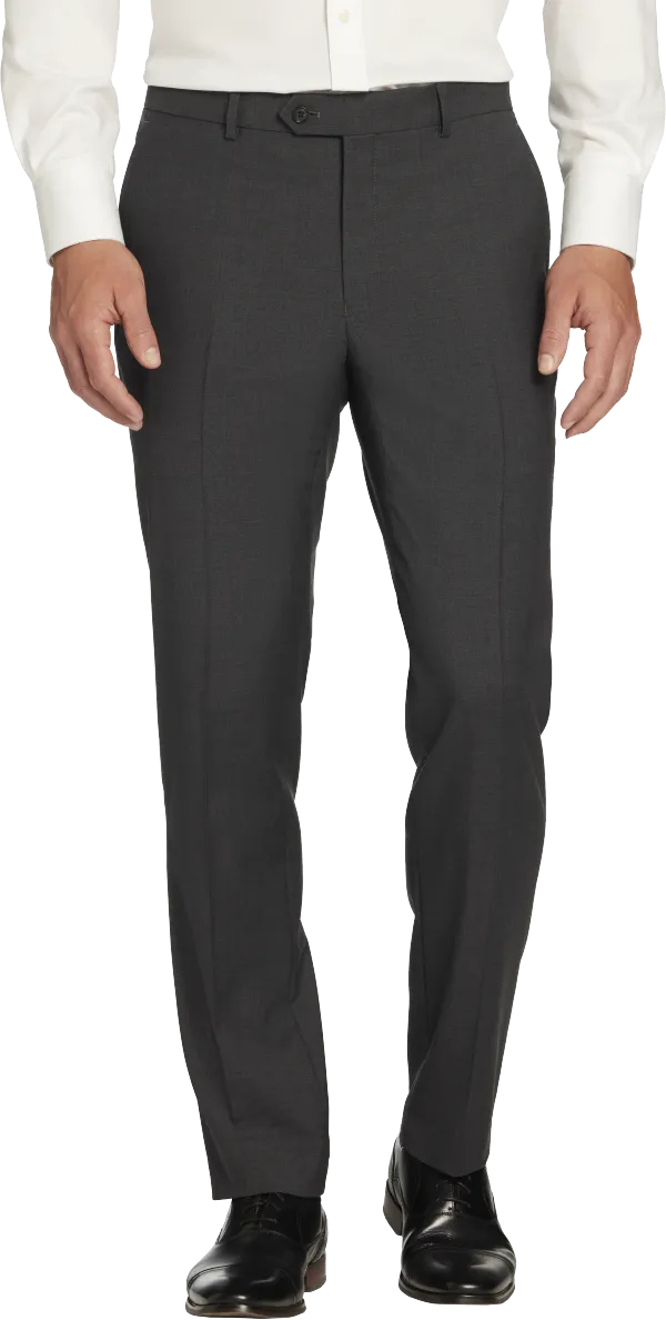 Tommy Hilfiger Modern Fit Wool Blend Twill Suit Pants