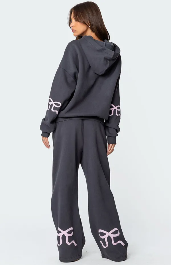 Edikted Bonney Bow Detail Hoodie
