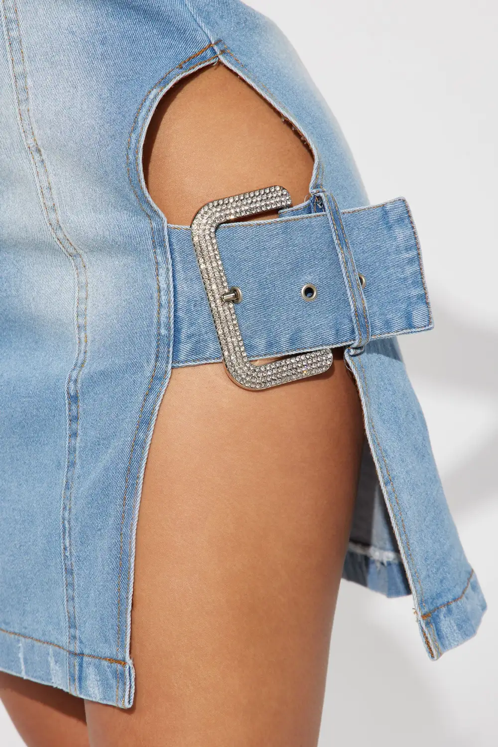 Dallas Denim Mini Dress - Denim