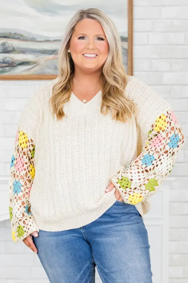 Queen Of Harmony Sweater, Cream