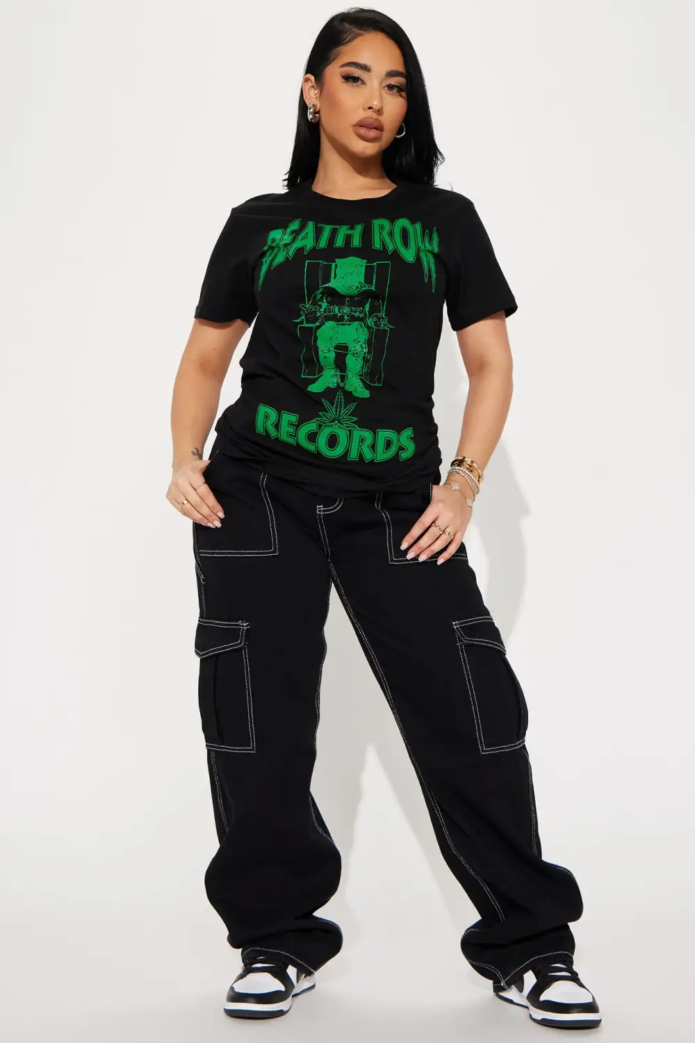 Death Row Records Front Screen Tshirt - Black