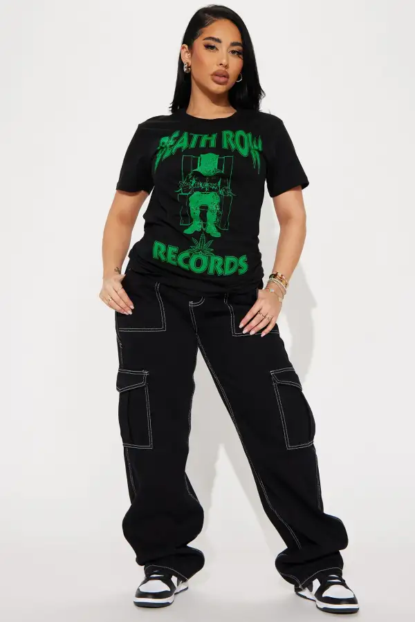 Death Row Records Front Screen Tshirt - Black