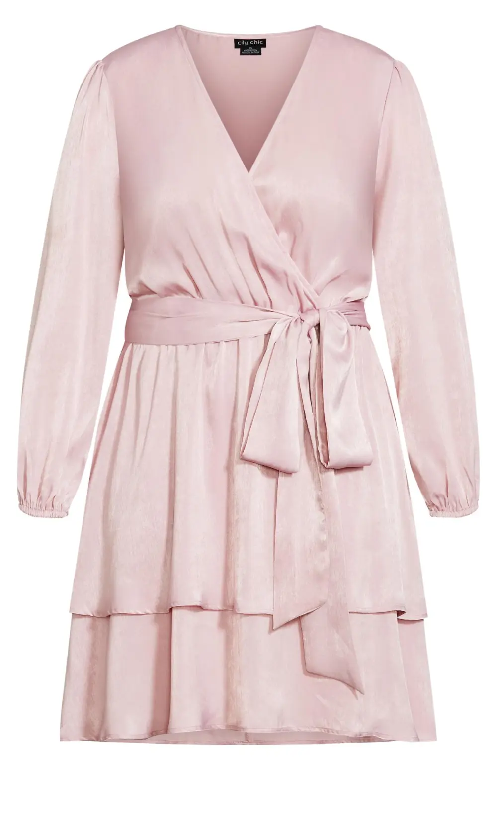 Evans Purple Twisted Ruffle Dress