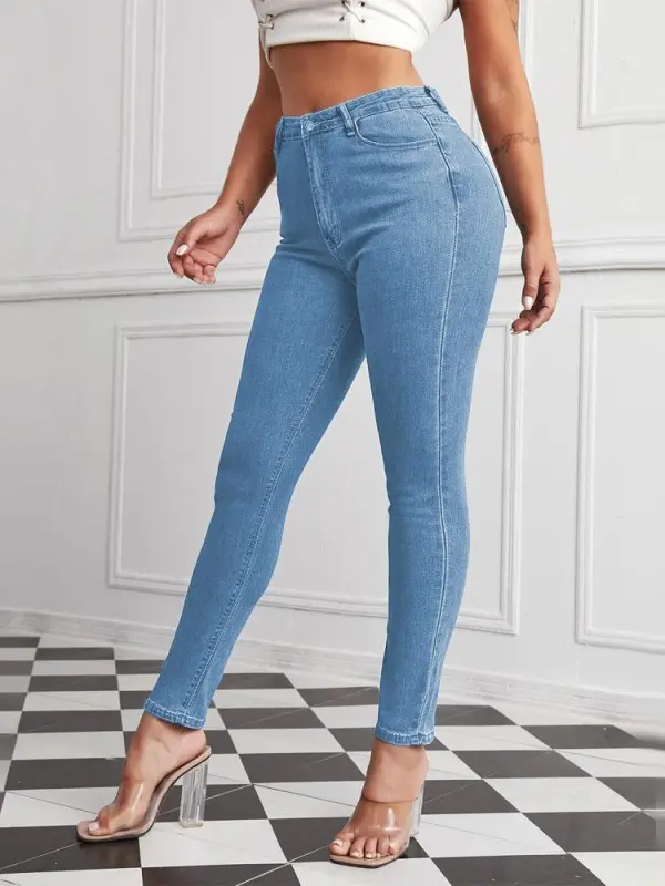 High Waist Stretch Plus Size Pencil Pants