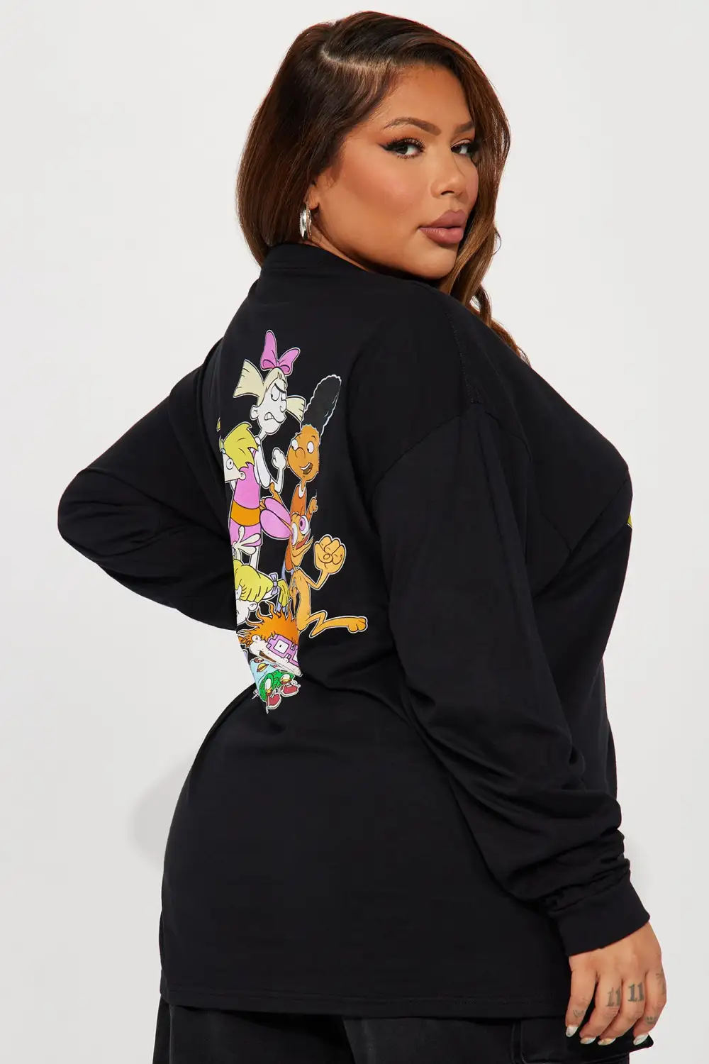 My Childhood Long Sleeve Tee - Black