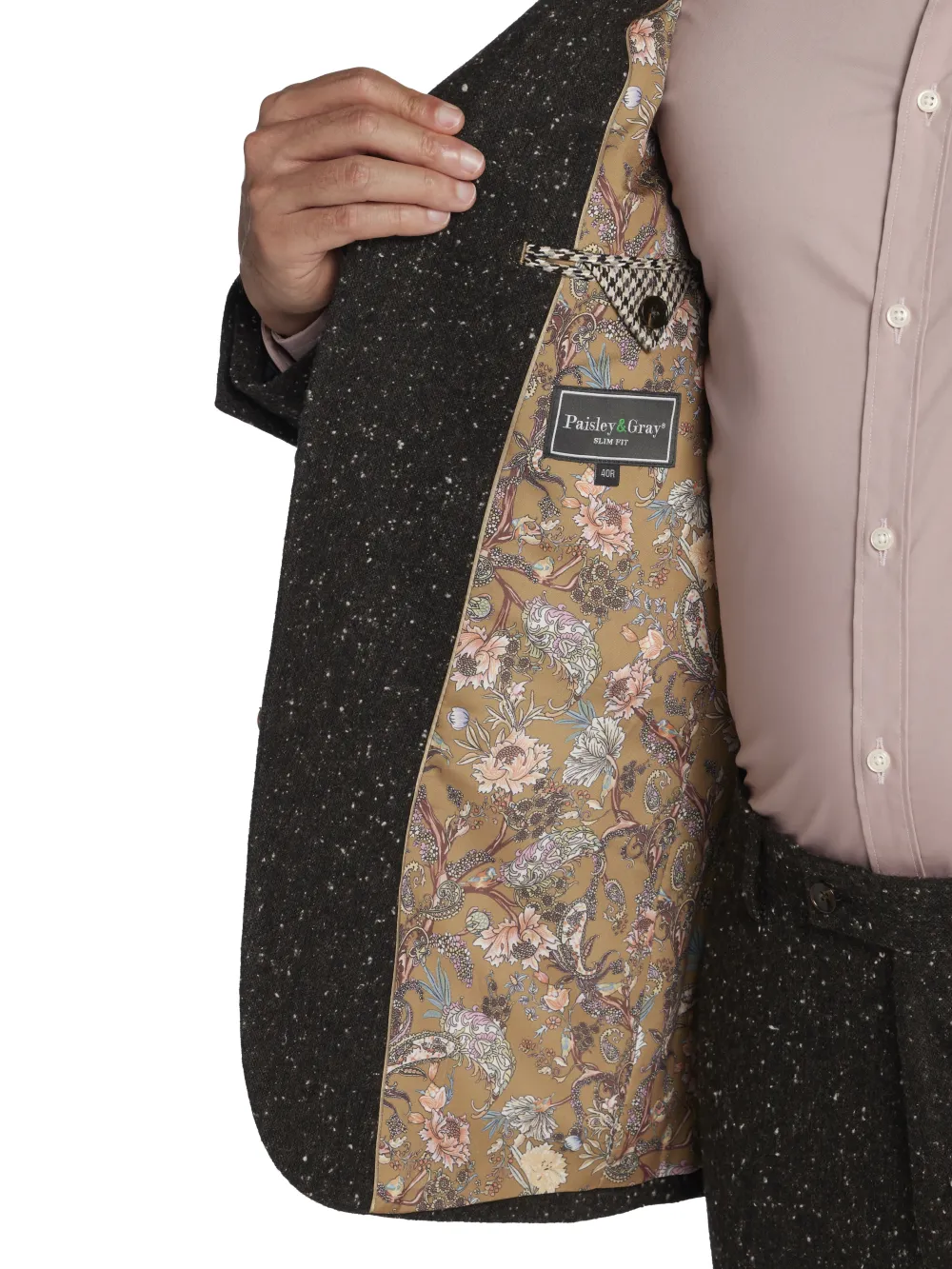 Paisley &Amp; Gray Slim Fit Donegal Suit Jacket