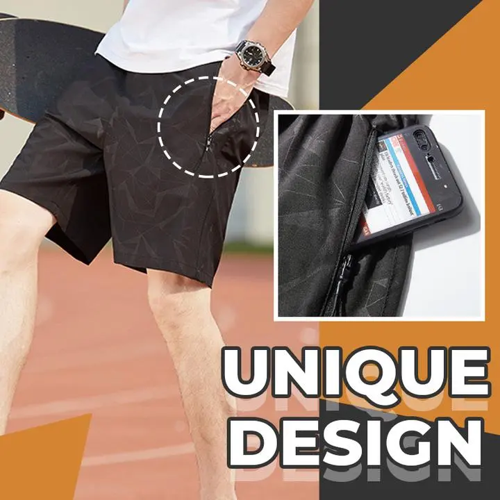 Quick-Drying Stretch Sports Shorts Pants