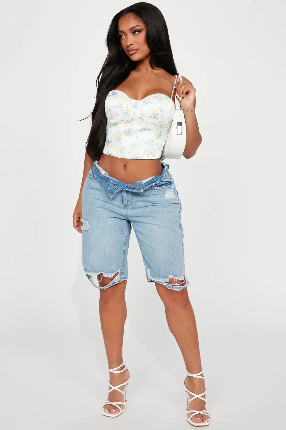 Petra Floral Top - Off  White/combo