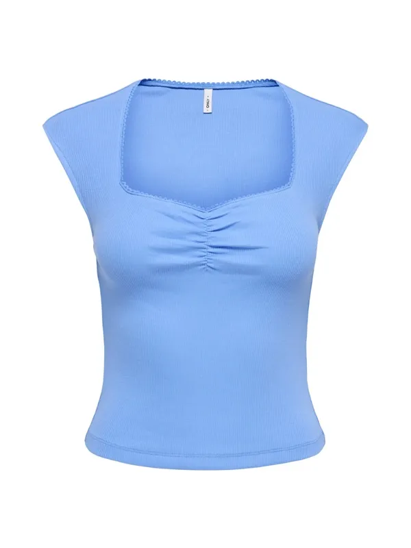 Ruched Front Short Sleeve Top