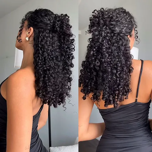 250% Density Super Double Drawn 13×6 Lace Burmese Curly Wig Premium Natural Color / Chocolate Brown