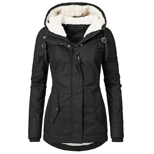 Women's Parka Street Fall Winter Puffer Jacket Long Coat Windproof Warm 3 in 1 Loose Casual Sports Jacket Long Sleeve Solid Color Zipper Purple Blushing Pink Waterpoof Daily Wear Down Parkas  Lined