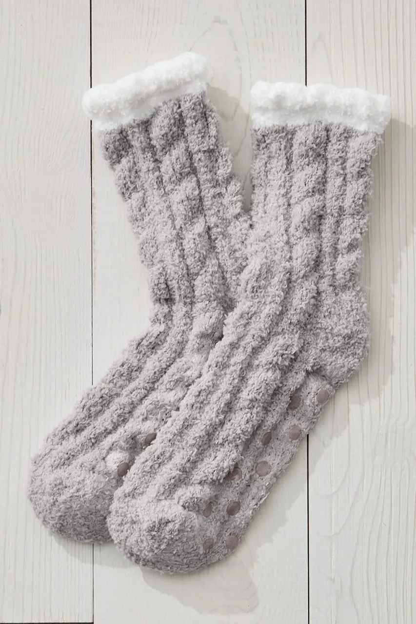 Cozy Comfort Cable Socks