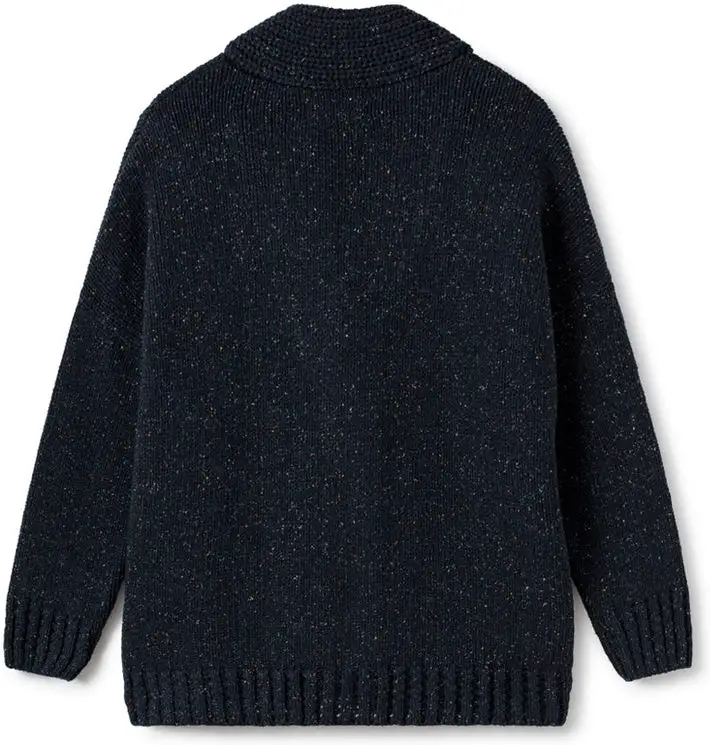 Blue Long Sleeve Plain Sweater