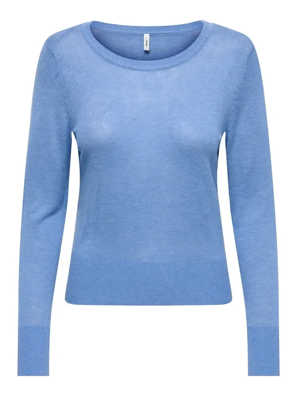 Knit Long Sleeve Crewneck Top